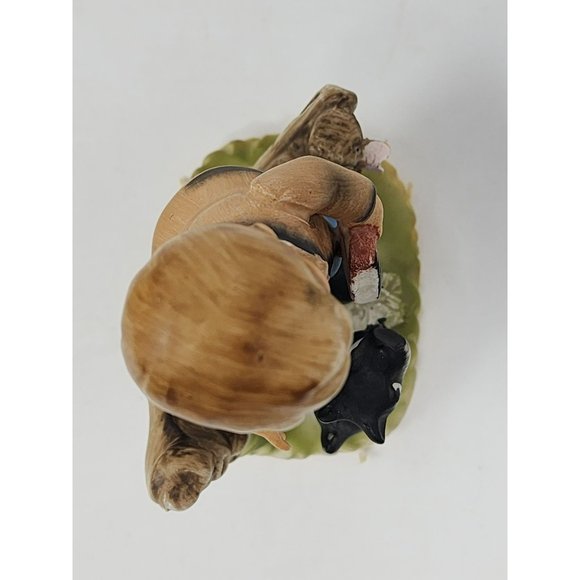 Vintage Hand Painted Made In Japan Porcelain School Boy Scotty‎ Dog Figurine - Picture 5 of 9